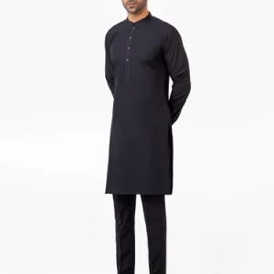 Men's Black Kurta Pajama