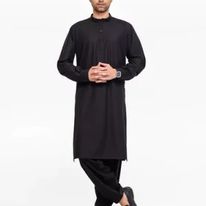 Men's Black Kurta Shalwar