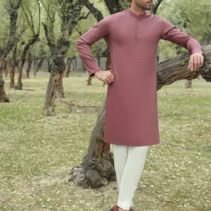 SAISOOM - MAROON COTTON KURTA