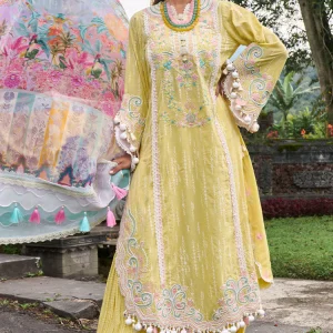 SAISOOM-A J LAWN MERI GOLD